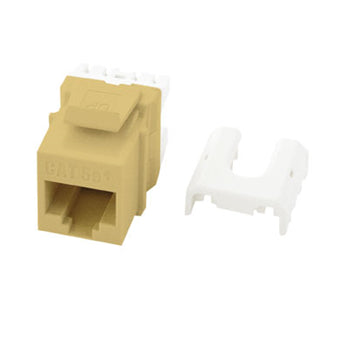 Pass And Seymour CAT5e Quick/Click A/B Keystone Connector Ivory (WP3475IV)
