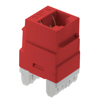 Pass And Seymour CAT6 RJ45 T568 A/B Connector Red M20 (WP3460RE)