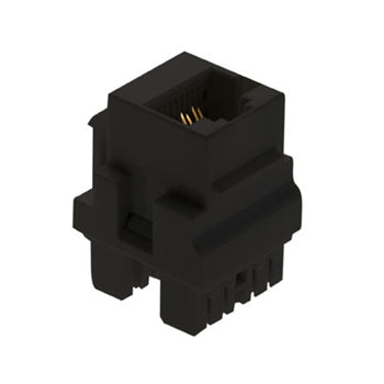 Pass And Seymour CAT5e RJ45 T568 A/B Connector Keystone M20 Black (WP3458BK)