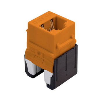 Pass And Seymour CAT6a Quick/Click RJ45 Keystone Connector Orange (WP346AOR)