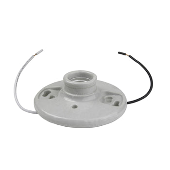 Pass And Seymour Ceiling Lamp Holder Keyless 2 Screw Terminals 6 Inch Leads (272WH6)