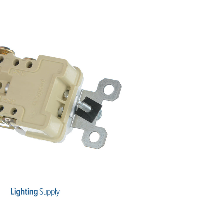 Pass And Seymour Commercial Receptacle Duplex 15A 125V Back And Side Wire White (TR5252W)