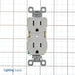 Pass And Seymour Commercial Receptacle Duplex 15A 125V Back And Side Wire White (TR5252W)
