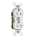 Pass And Seymour Commercial Receptacle Duplex 15A 125V Back And Side Wire White (TR5252W)