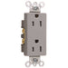 Pass And Seymour Commercial Tamper-Resistant Decorator Receptacle 15A125V Back And Side Wire Gray (TR26252GRY)
