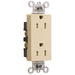 Pass And Seymour Commercial Tamper-Resistant Decorator Receptacle 15A125V Back And Side Wire Ivory (TR26252I)