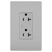 Pass And Seymour Commercial Tamper-Resistant Decorator Receptacle 20A 125V Back And Side Wire Gray (TR26352GRY)
