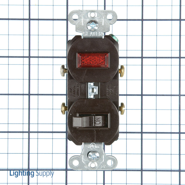 Pass And Seymour Combination Switch 1P 15A120V Pilot Light 1/25 (692G)