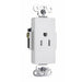 Pass And Seymour Decorator Receptacle Single Tamper-Resistant 15A/125V White (TR26261W)