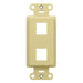 Pass And Seymour Decorator Outlet Strap 2-Port Ivory (WP3412IV)