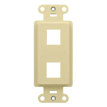 Pass And Seymour Decorator Outlet Strap 2-Port Light Almond (WP3412LA)