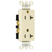 Pass And Seymour Decorator Receptacle 20A 125V Side And Back Wire Ivory (26352I)