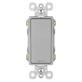 Pass And Seymour Decorator Switch 3-Way 15A 120/277V With Ground Gray (TM874GRY)