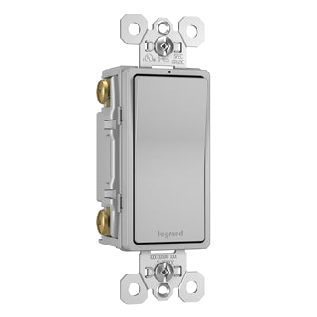 Pass And Seymour Decorator Switch 3-Way 15A 120/277V With Ground Gray (TM874GRY)