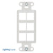 Pass And Seymour Decorator Strap 6-Port White (WP3416WH)