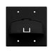 Pass And Seymour Double Gang Hinged Bull Nose Wall Plate Black (WP9002BK)