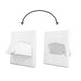 Pass And Seymour Double Gang Hinged Bull Nose Wall Plate White (WP9002WH)