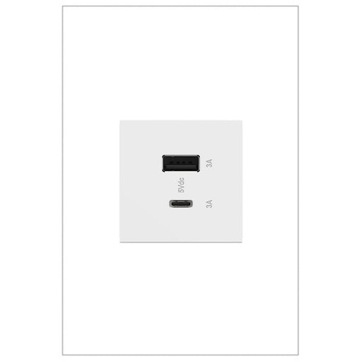 Pass And Seymour Dual USB Type A/C 6A White (ARUSB2AC6W4)