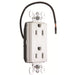 Pass And Seymour Duplex Decorator Receptacle Tamper-Resistant Split Circuit 15A 125V White (PTTR26262SCW)