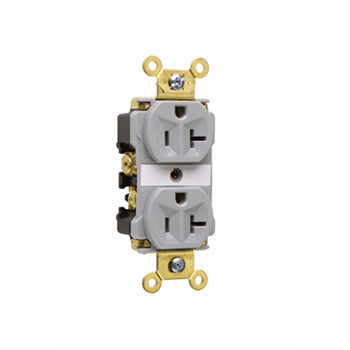 Pass And Seymour Duplex Receptacle 20A/125VAC Gray (5362AGRY)