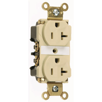 Pass And Seymour Duplex Receptacle 20A/125VAC Ivory (5362AI)