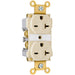 Pass And Seymour Duplex Receptacle 20A/250VAC Ivory (5862AI)