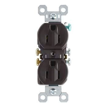 Pass And Seymour Duplex Receptacle 15A/125V Brown (3232)