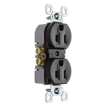 Pass And Seymour Duplex Receptacle 15A/125V Brown (3232)