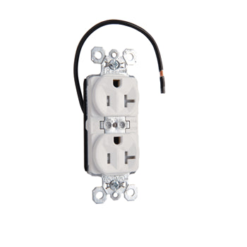 Pass And Seymour Duplex Receptacle Tamper-Resistant Split Circuit 20A 125V White (PTTR5362SCW)
