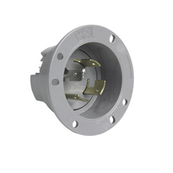 Pass And Seymour Flanged Inlet 20A 120/208V 3 Phase Turnlok (7408SS)