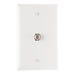 Pass And Seymour F Type Coax Connector With Thermoplastic Plate White (TPCATVW)