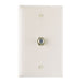 Pass And Seymour F Type Coax Connector With Thermoplastic Plate Light Almond (TPCATVLA)