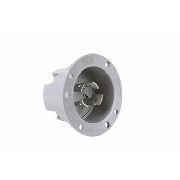 Pass And Seymour Flanged Outlet 3-Way 30A 600V Turnlok Gray (L930FO)