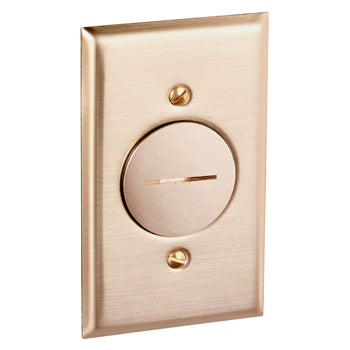 Pass And Seymour Floor Box Assembly Receptacle With Brass Plate (1542TRFBA)