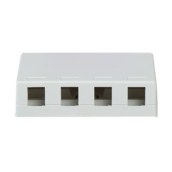 Pass And Seymour Four Port Surface Box White (WP3504WH)