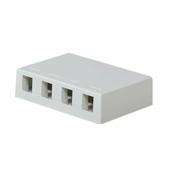 Pass And Seymour Four Port Surface Box White (WP3504WH)