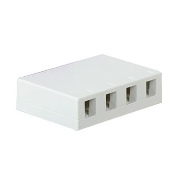 Pass And Seymour Four Port Surface Box White (WP3504WH)