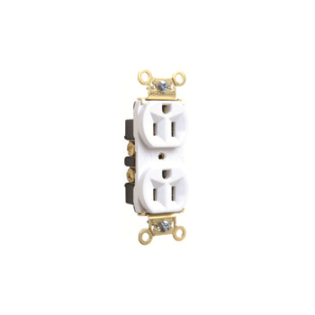 Pass And Seymour Heavy-Duty Duplex Receptacle 15A 125VAC White (PS5262W)