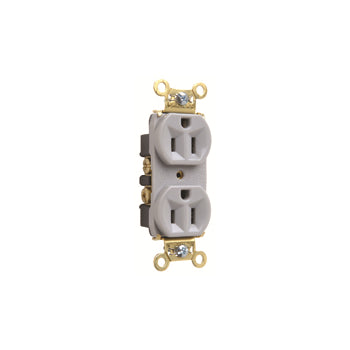 Pass And Seymour Heavy-Duty Duplex Receptacle 15A 125VAC Gray (PS5262GRY)