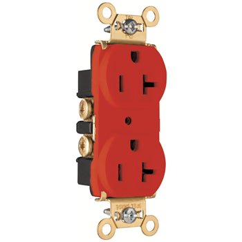 Pass And Seymour Heavy-Duty Duplex Receptacle 20A 125VAC Red (PS5362RED)
