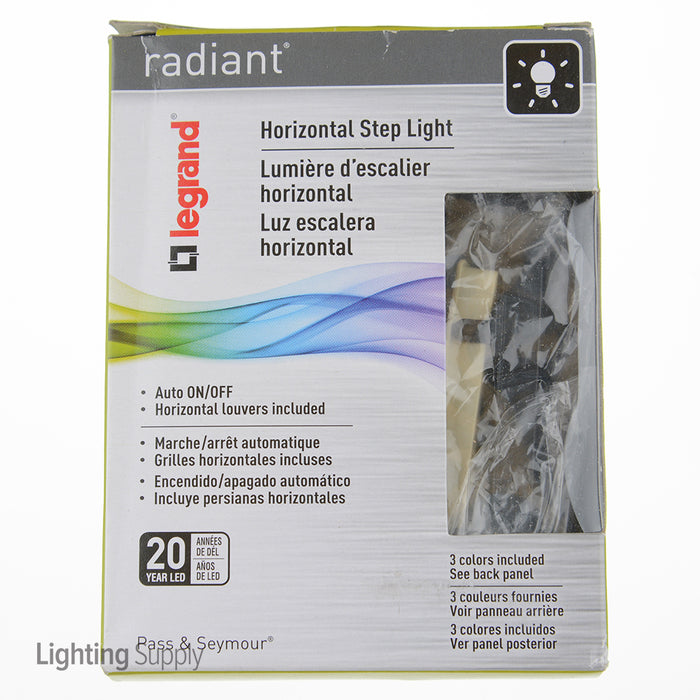 Pass And Seymour Horizontal Step Light Tri-Color (NTLHORZTCCC6)