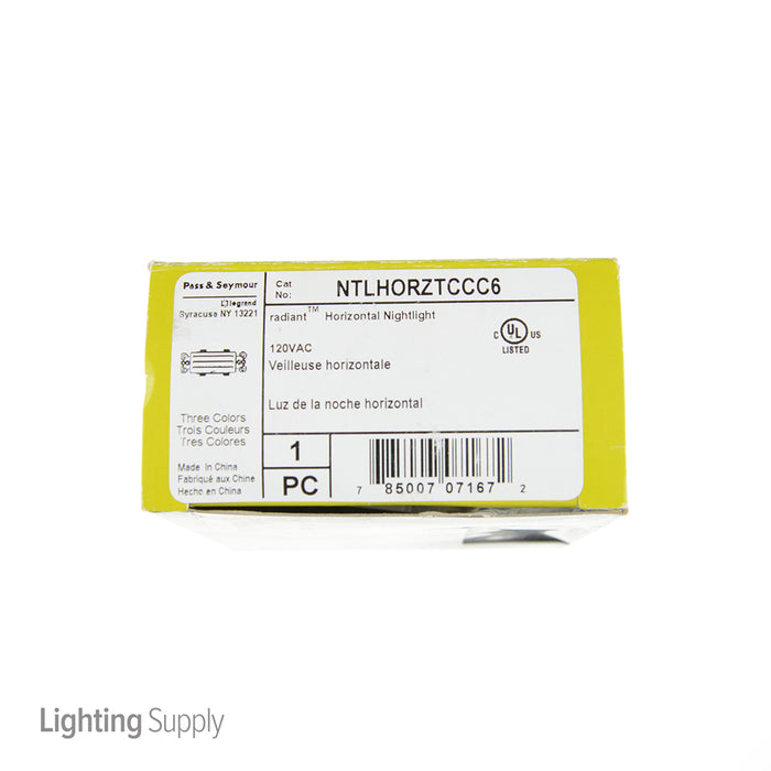 Pass And Seymour Horizontal Step Light Tri-Color (NTLHORZTCCC6)