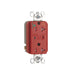 Pass And Seymour Hospital Grade Isolated Ground Surge Protective Duplex Receptacle Tamper-Resistant 20A/125V Alarm Red (TRIG8300REDSP)