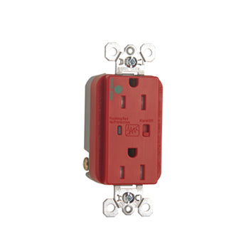 Pass And Seymour Hospital Grade Surge Protective Duplex Receptacle Tamper-Resistant 15A/125V Alarm Red (TR8200REDSP)