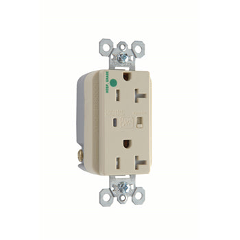 Pass And Seymour Hospital Grade Surge Protective Duplex Receptacle Tamper-Resistant 20A/125V Alarm Ivory (TR8300ISP)