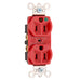 Pass And Seymour Isolated Ground Duplex Receptacle Hospital Grade 15A 125V Red (IG8200RED)