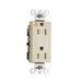 Pass And Seymour Isolated Ground Tamper-Resistant Decorator Receptacle 15A 125V Ivory (TRIG26262I)