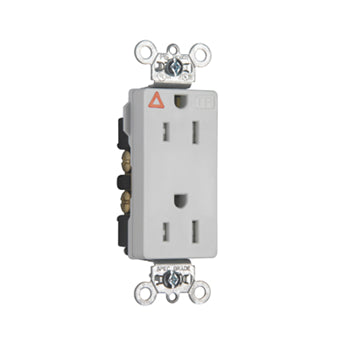 Pass And Seymour Isolated Ground Tamper-Resistant Decorator Receptacle 15A 125V White (TRIG26262W)