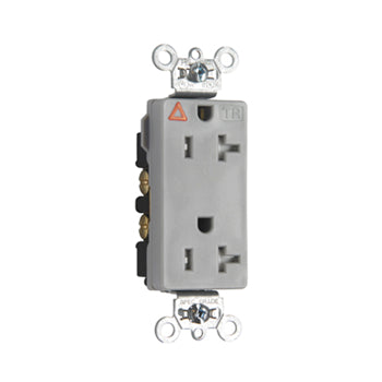 Pass And Seymour Isolated Ground Tamper-Resistant Decorator Receptacle 20A 125V Gray (TRIG26362GRY)