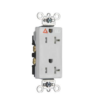 Pass And Seymour Isolated Ground Tamper-Resistant Decorator Receptacle 20A 125V White (TRIG26362W)